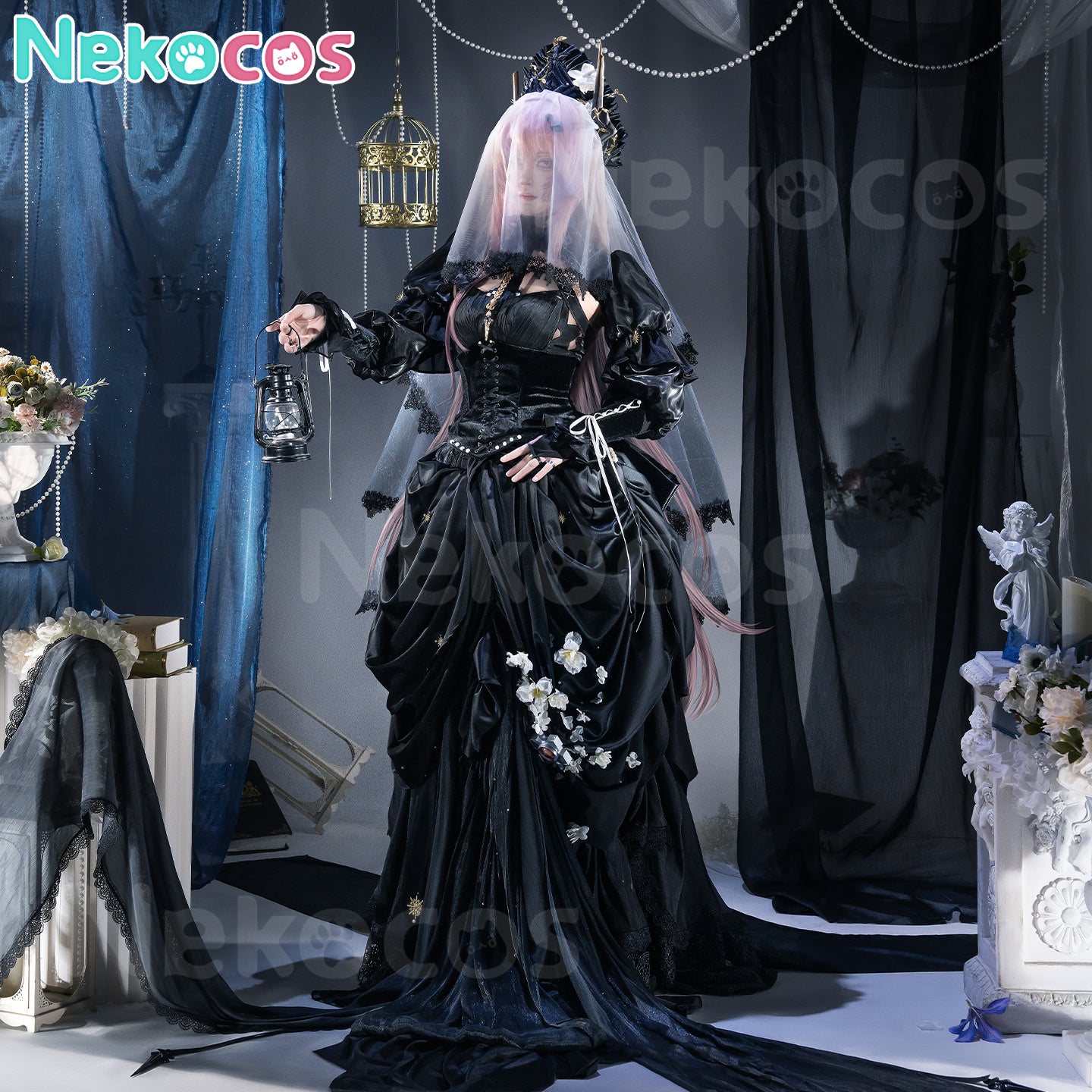【Nekocos】Game Arknights Cosplay Civilight Eterna Condolence Cosplay Costume Premium Edition | Custom-Tailor