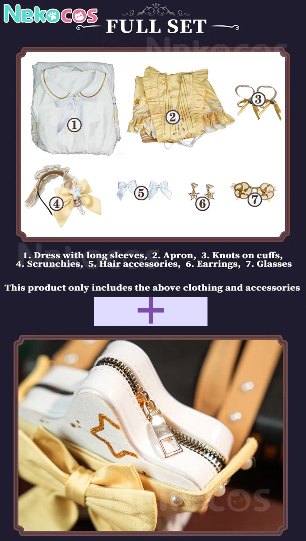 【Nekocos】Game Identity V Cosplay Toy Merchant Whispered Light Cosplay Costume Premium Edition | Custom-Tailor