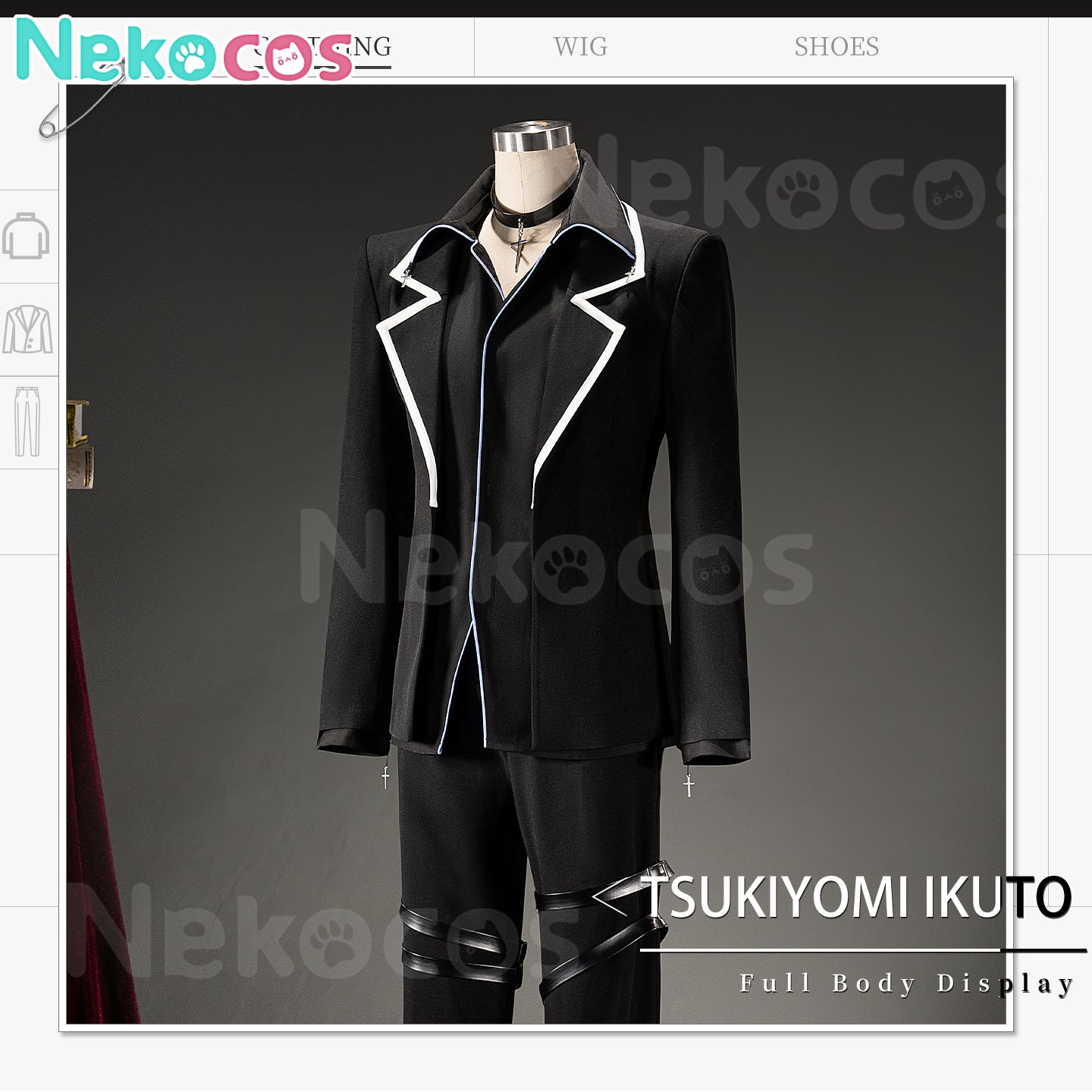 【Nekocos】Anime (Shugo Chara! Cosplay Tsukiyomi Ikuto Cosplay Costume | Custom-Tailor