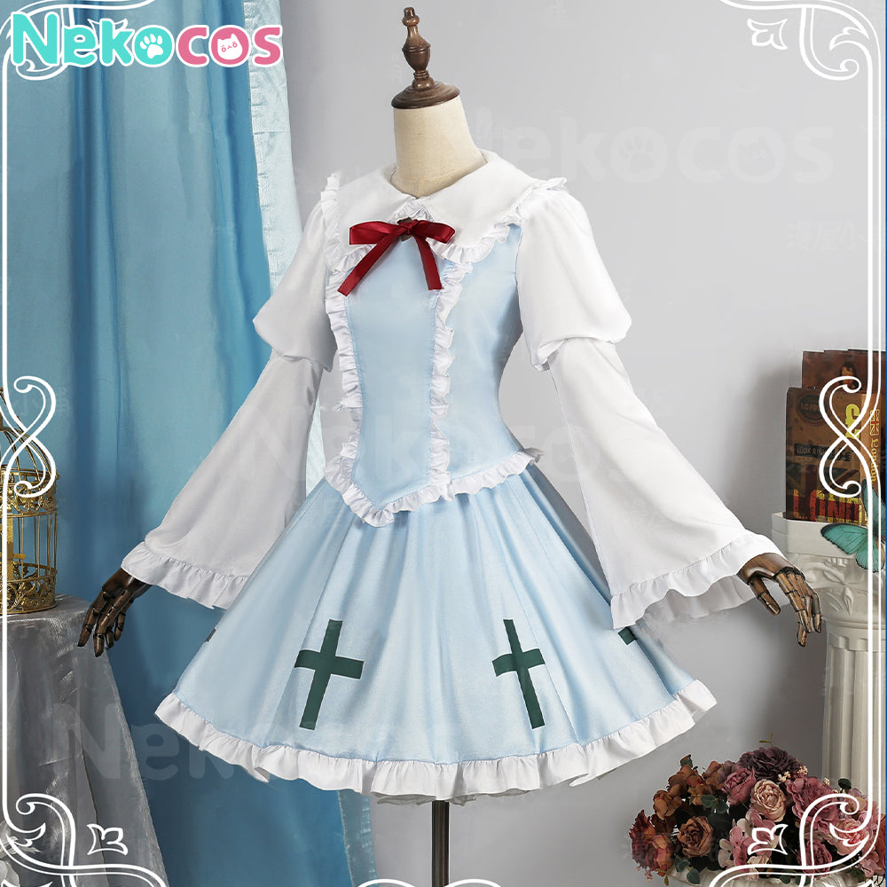 【Nekocos】Anime Shugo Chara! Cosplay Tsukiyomi Utau Mint green Cosplay Costume | In Stock