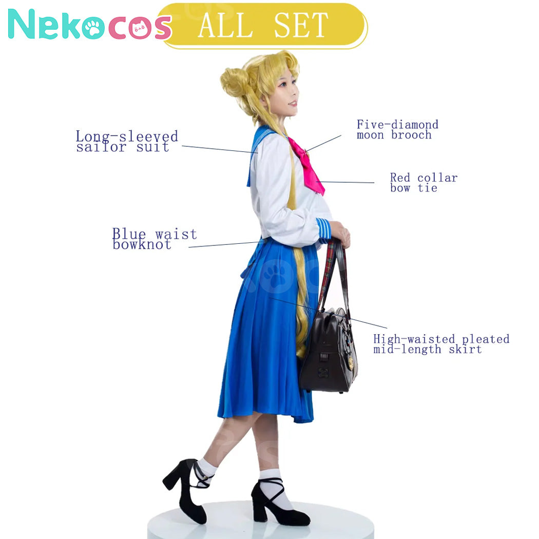 【Nekocos】Anime Cosplay Usagi Tsukino Uniform Cosplay Costume | In Stock