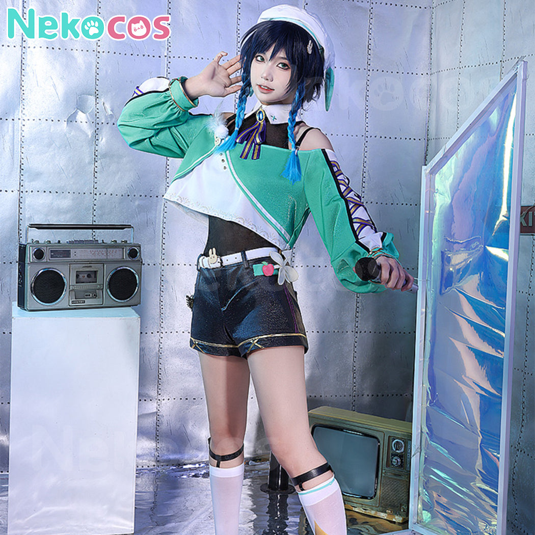 【Nekocos】Game Genshin Impact Cosplay Venti / Barbatos Cosplay Costume Premium Edition | In Stock