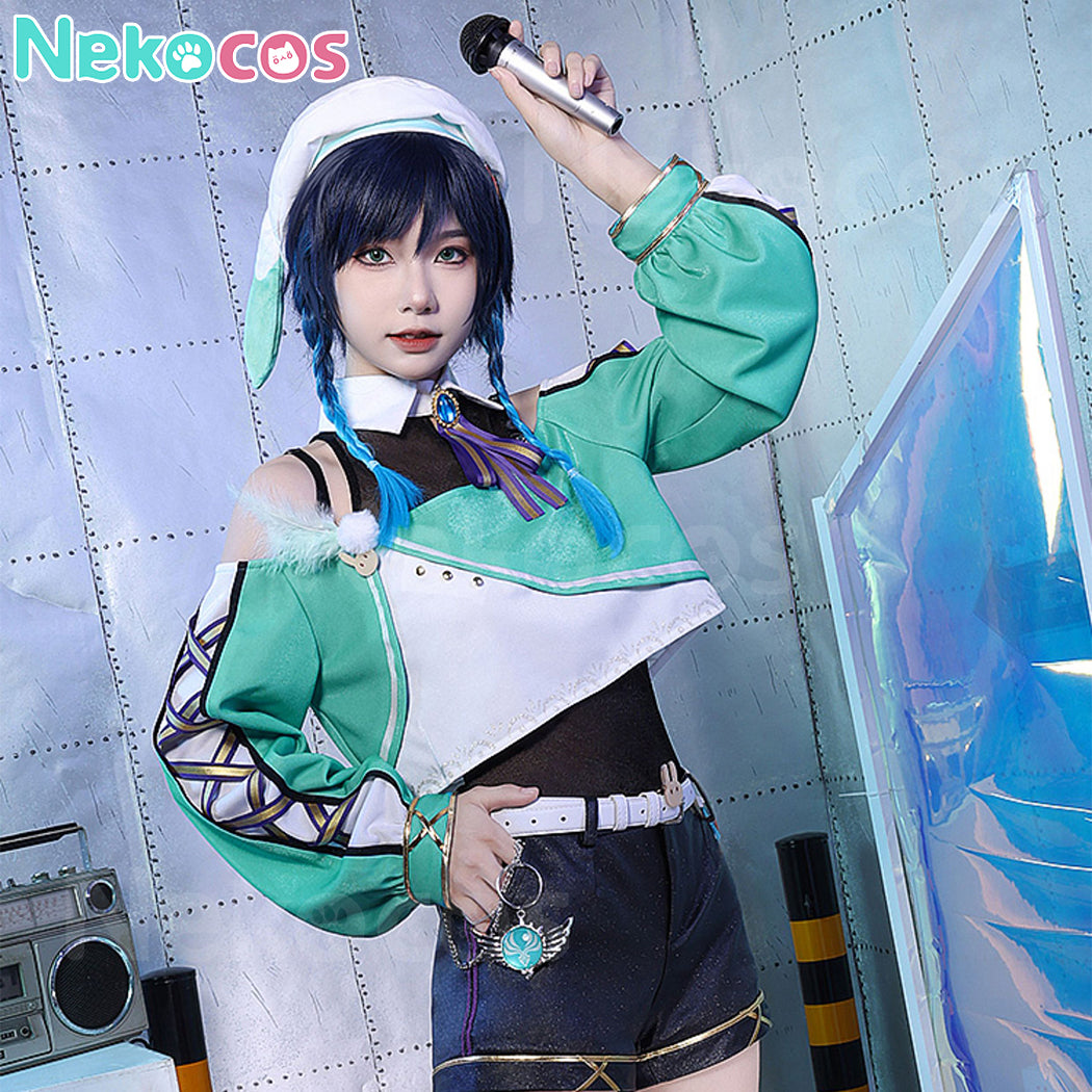 【Nekocos】Game Genshin Impact Cosplay Venti / Barbatos Cosplay Costume Premium Edition | In Stock