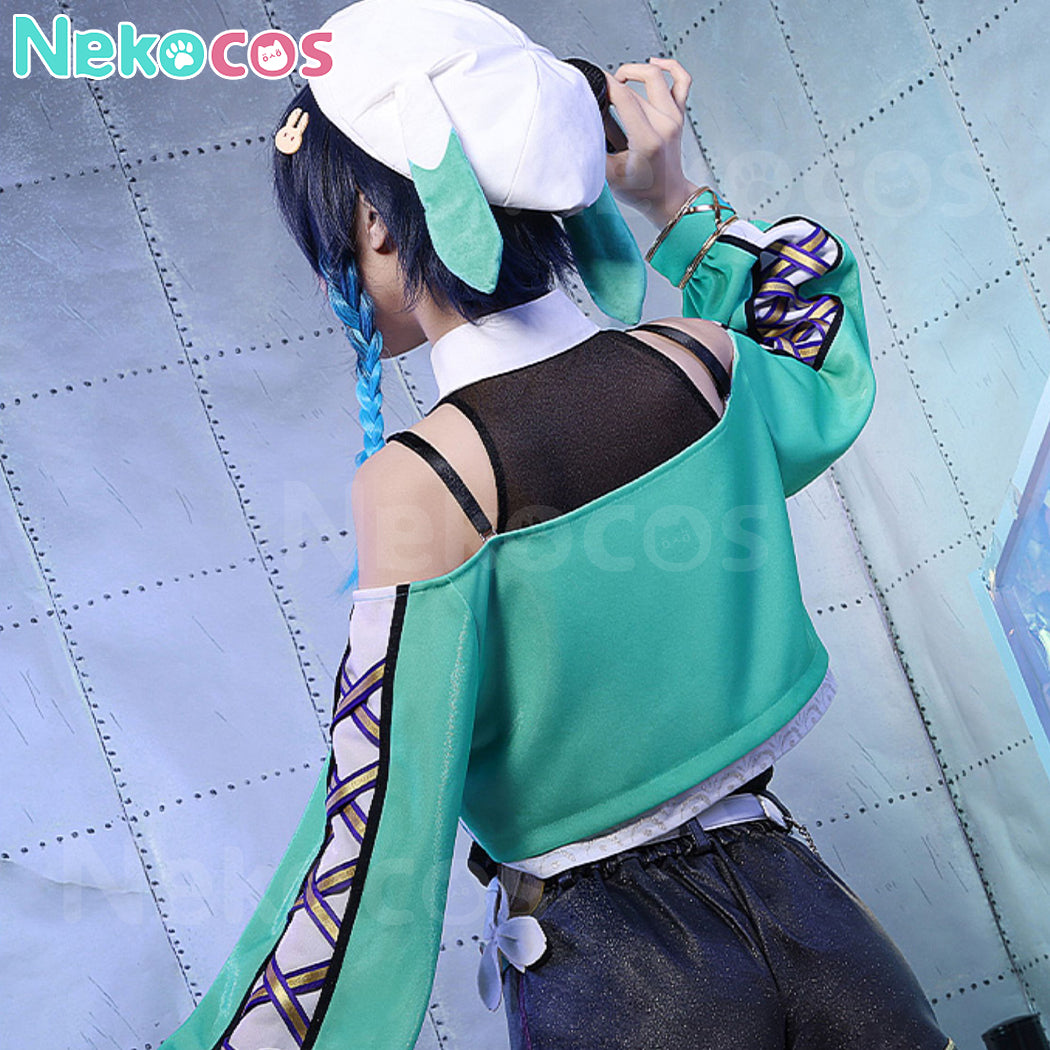 【Nekocos】Game Genshin Impact Cosplay Venti / Barbatos Cosplay Costume Premium Edition | In Stock