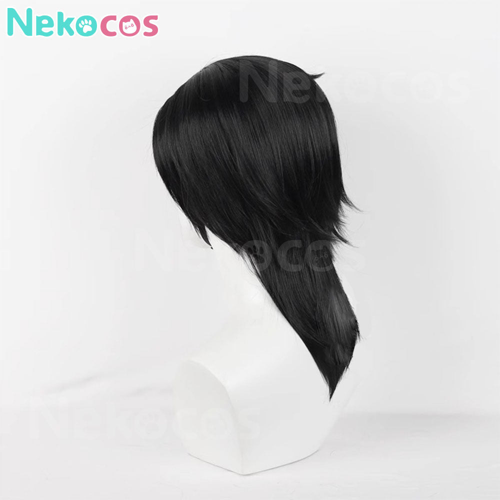 【Nekocos】Game League of Legends Arcane 2 Cosplay Vi Black Cosplay Wig | In Stock