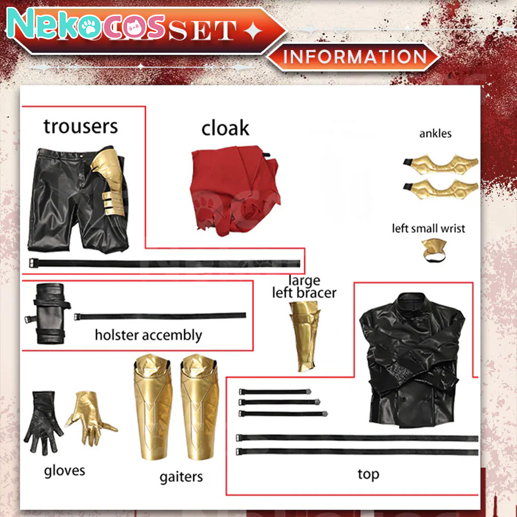 【Nekocos】Game Final Fantasy VII Cosplay Remake Vincent Valentine Cosplay Costume | In Stock