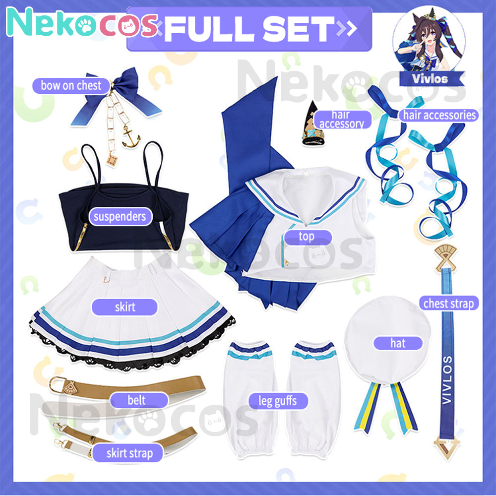 【Nekocos】Game Uma Musume Pretty Derby Cosplay Vivlos Cosplay Costume | Custom-Tailor