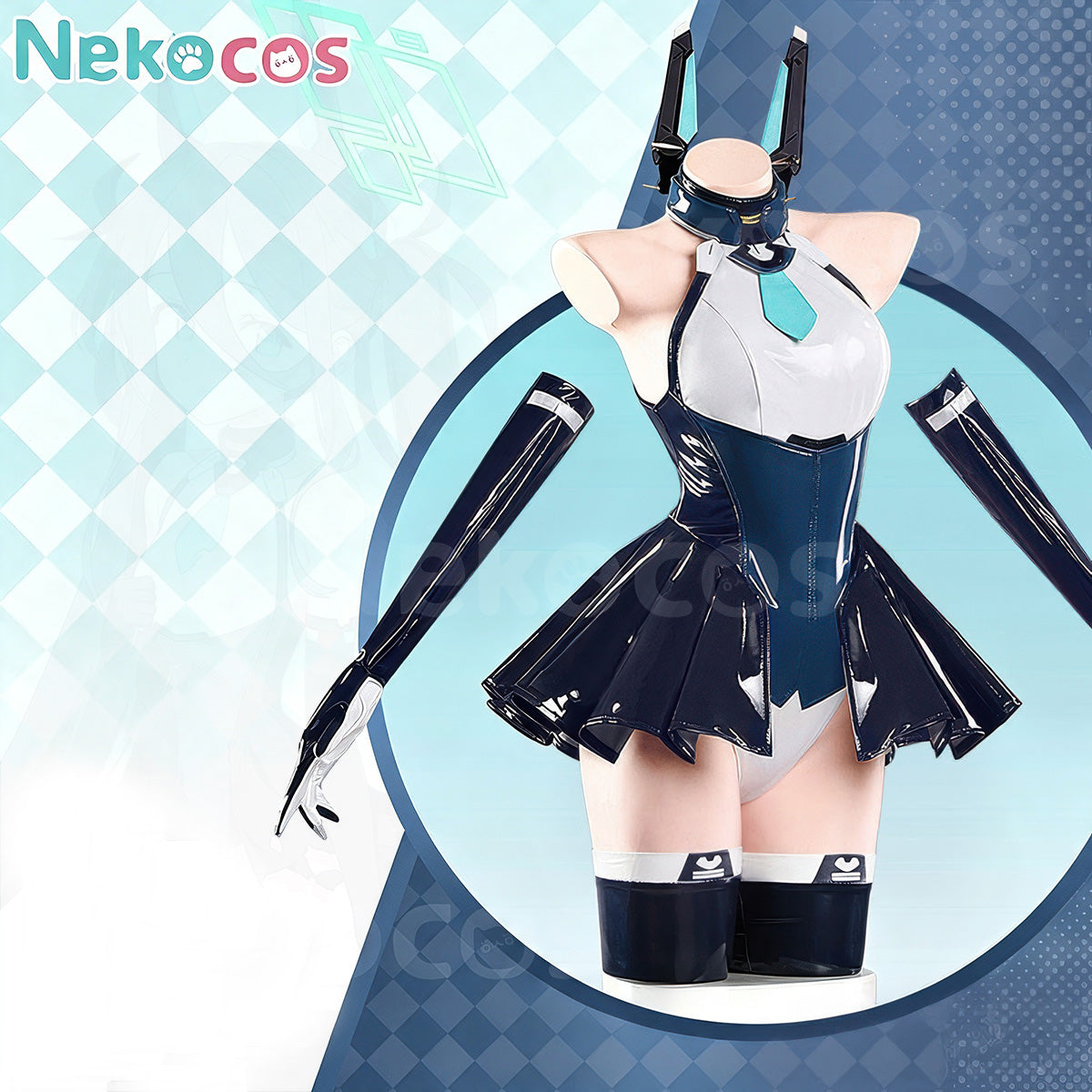 Custom Blue Archive Aris Battle Cosplay Costume - NekocosBlue Archive,Costume,Game
