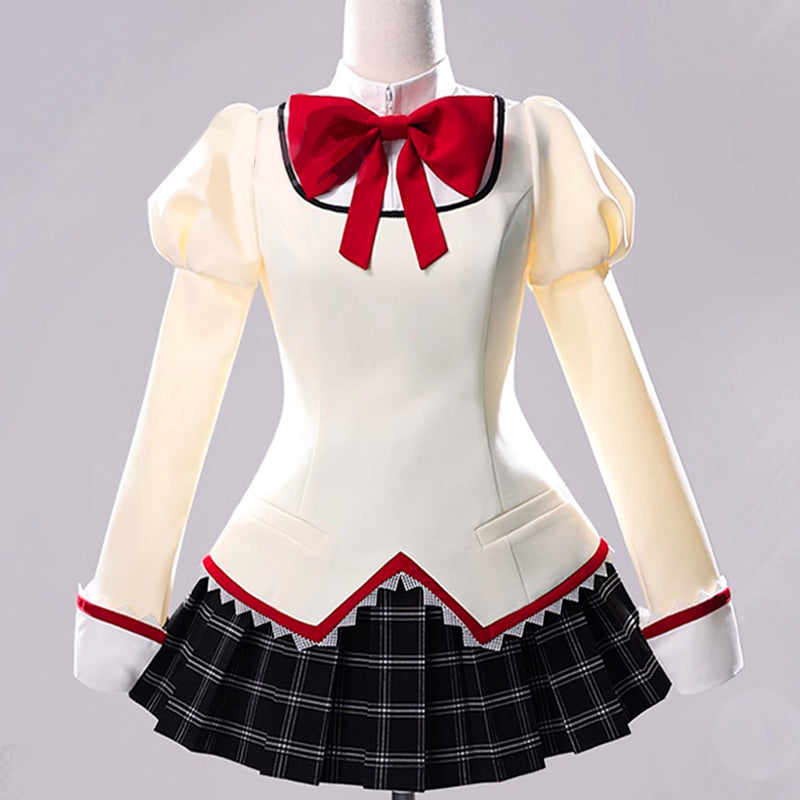 【Nekocos】Anime Puella Magi Madoka Magica Cosplay Madoka Kaname School Uniform Cosplay Costume | Pre-Sale