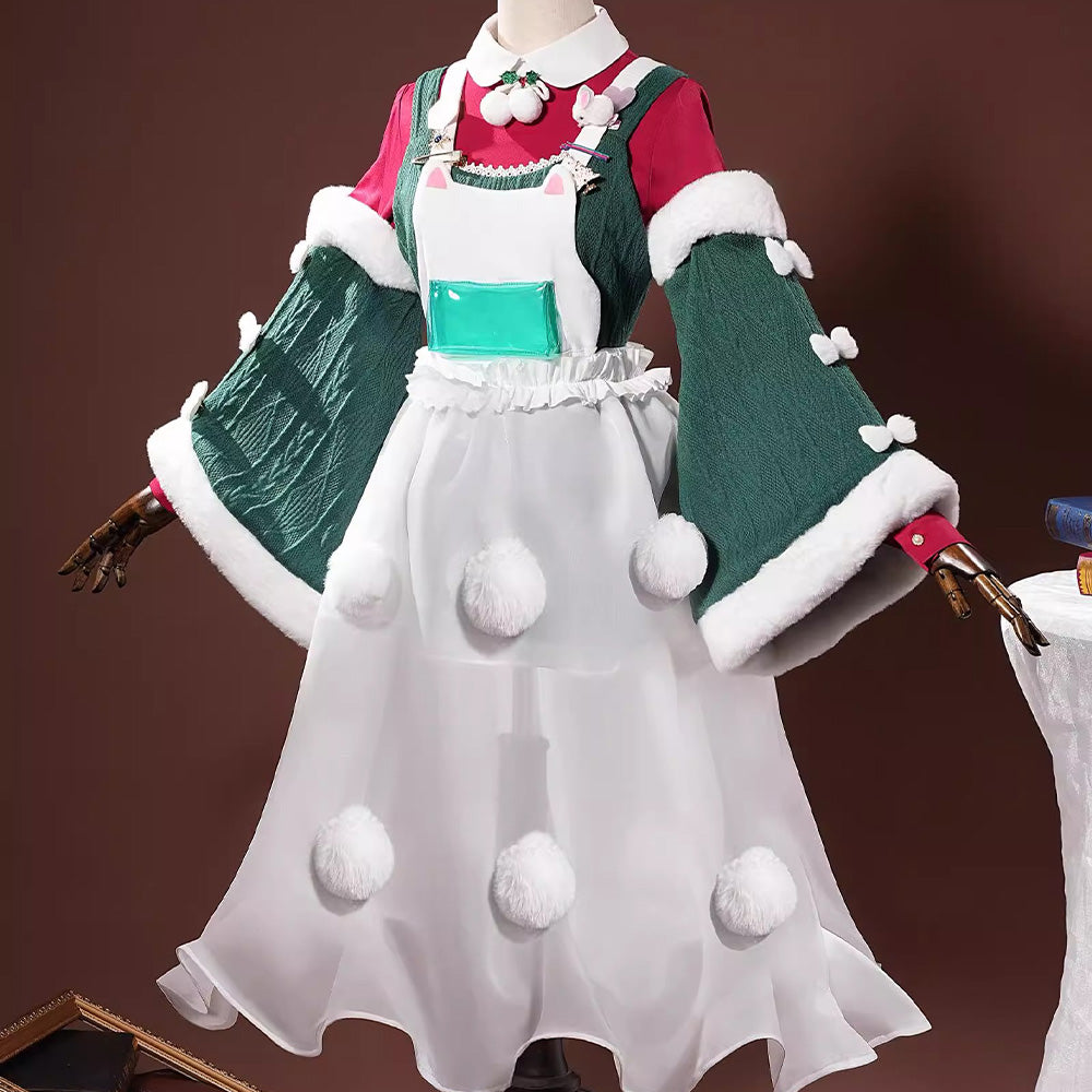 【Nekocos】Game Arknights Cosplay Goldenglow Joyful Night Attendant Cosplay Costume | In Stock