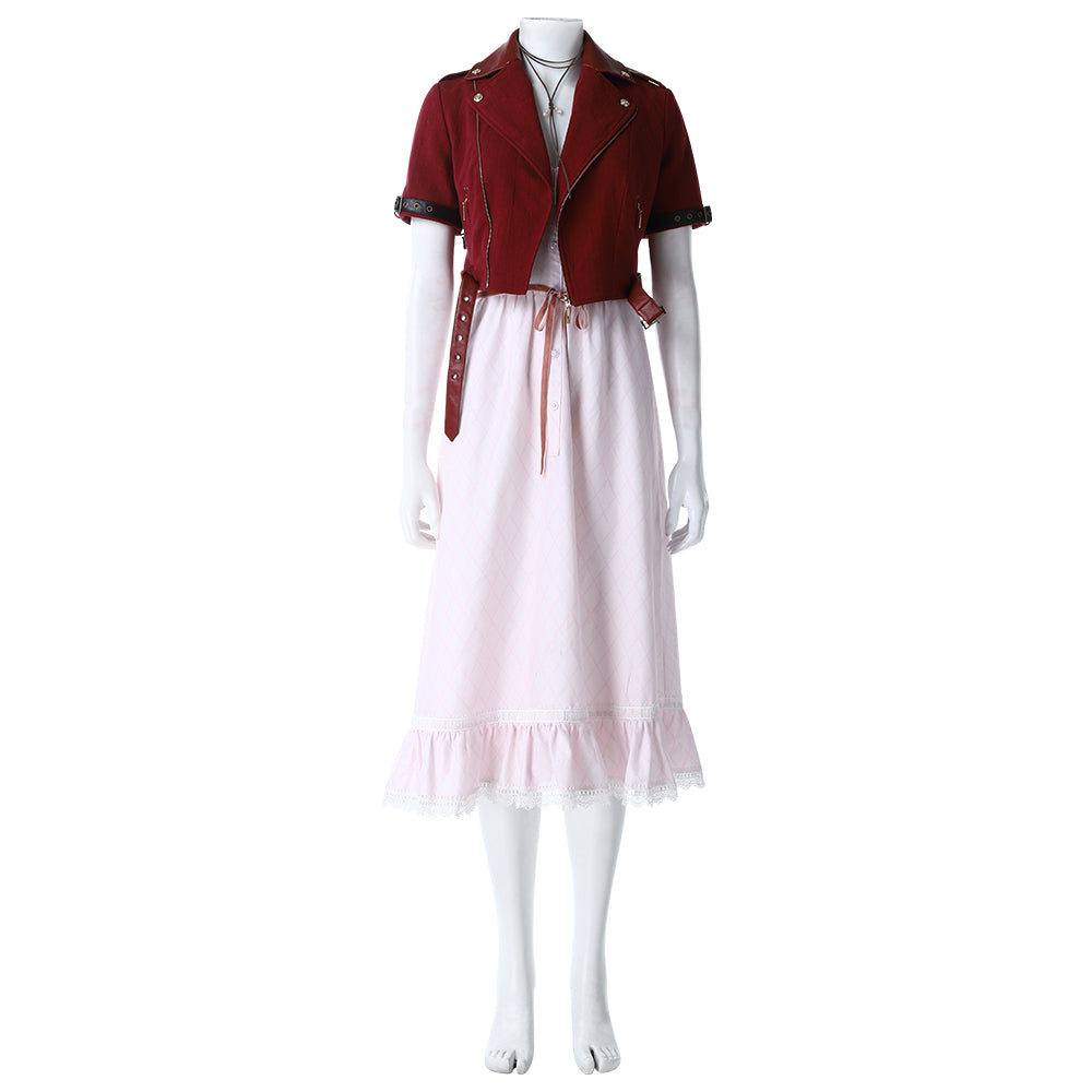 【Nekocos】Game Final Fantasy VII Cosplay Remake Aerith Cosplay Costume | In Stock