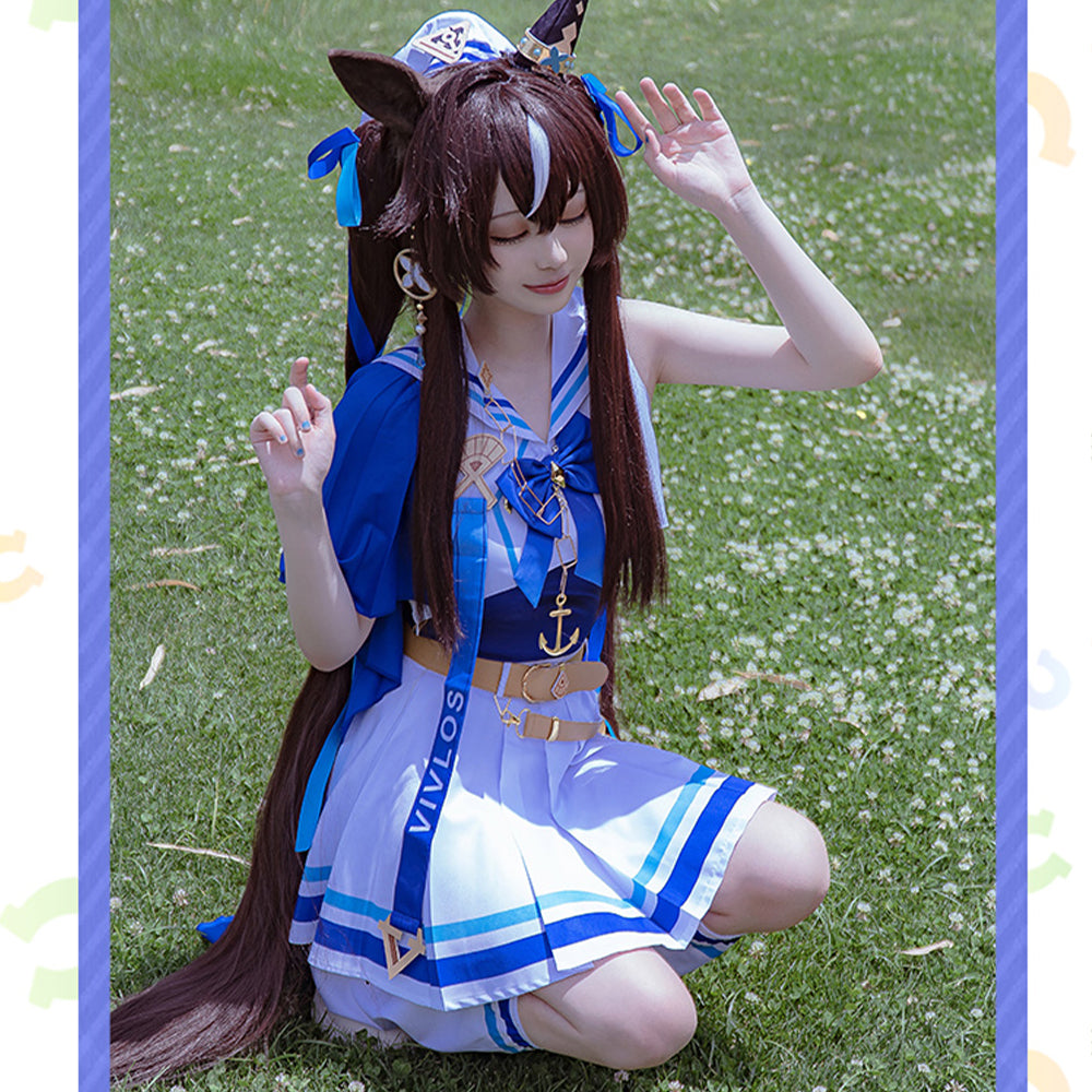 【Nekocos】Game Uma Musume Pretty Derby Cosplay Vivlos Cosplay Costume | Pre-Sale