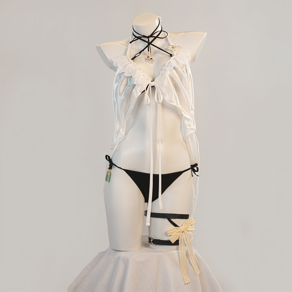 【Nekocos】Game Arknights Cosplay Surtr Swimsuit Cosplay Costume Premium Edition | Custom-Tailor