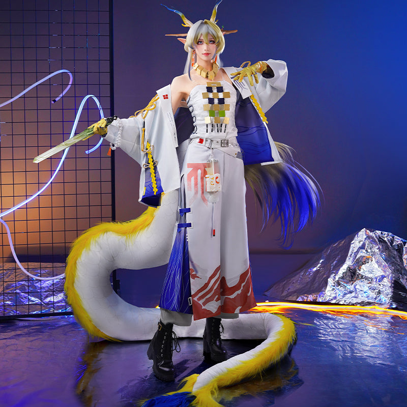 【Nekocos】Game Arknights Cosplay Shu Cosplay Costume Premium Edition | In Stock
