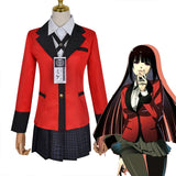 【Auf Lager】Anime Kakegurui Cosplay Kostüm Yumeko Jabami Schuluniform Frauen Kostüm