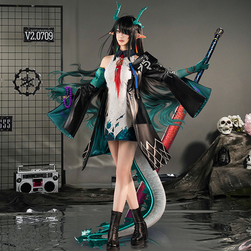 【Nekocos】Game Arknights Cosplay Dusk Cosplay Costume Premium Edition | In Stock