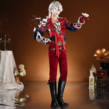 【Nekocos】Game Identity V Cosplay Mercenary Naib Subedar Man in Red Cosplay Costume Premium Edition | In Stock