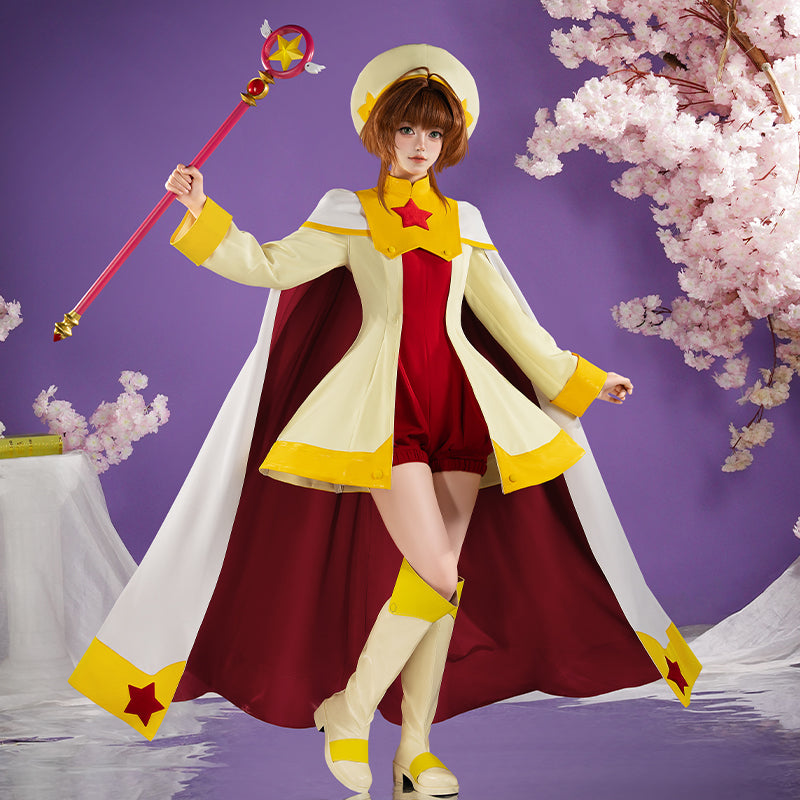 【Nekocos】Anime Cardcaptor Sakura Cosplay Kinomoto Sakura Cosplay Costume Premium Edition | In Stock