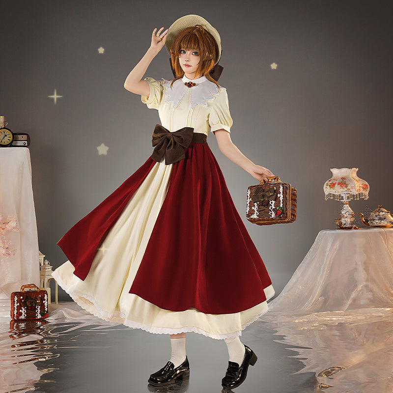 【Nekocos】Anime Cardcaptor Sakura Cosplay Kinomoto Sakura Cosplay Costume | In Stock