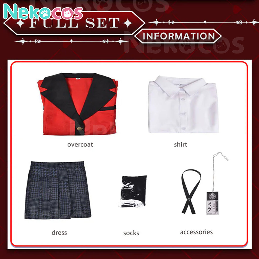 【Nekocos】Anime Kakegurui Cosplay Costume Yumeko Jabami School Uniform Women Costume | In Stock