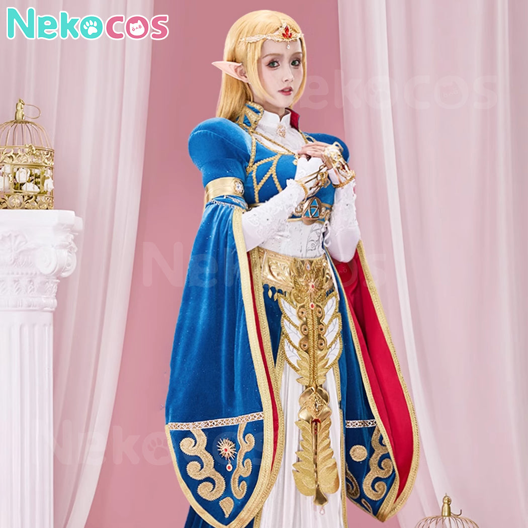 【Nekocos】Game The Legend of Zelda Cosplay Zelda Cosplay Costume Premium Edition | Custom-Tailor