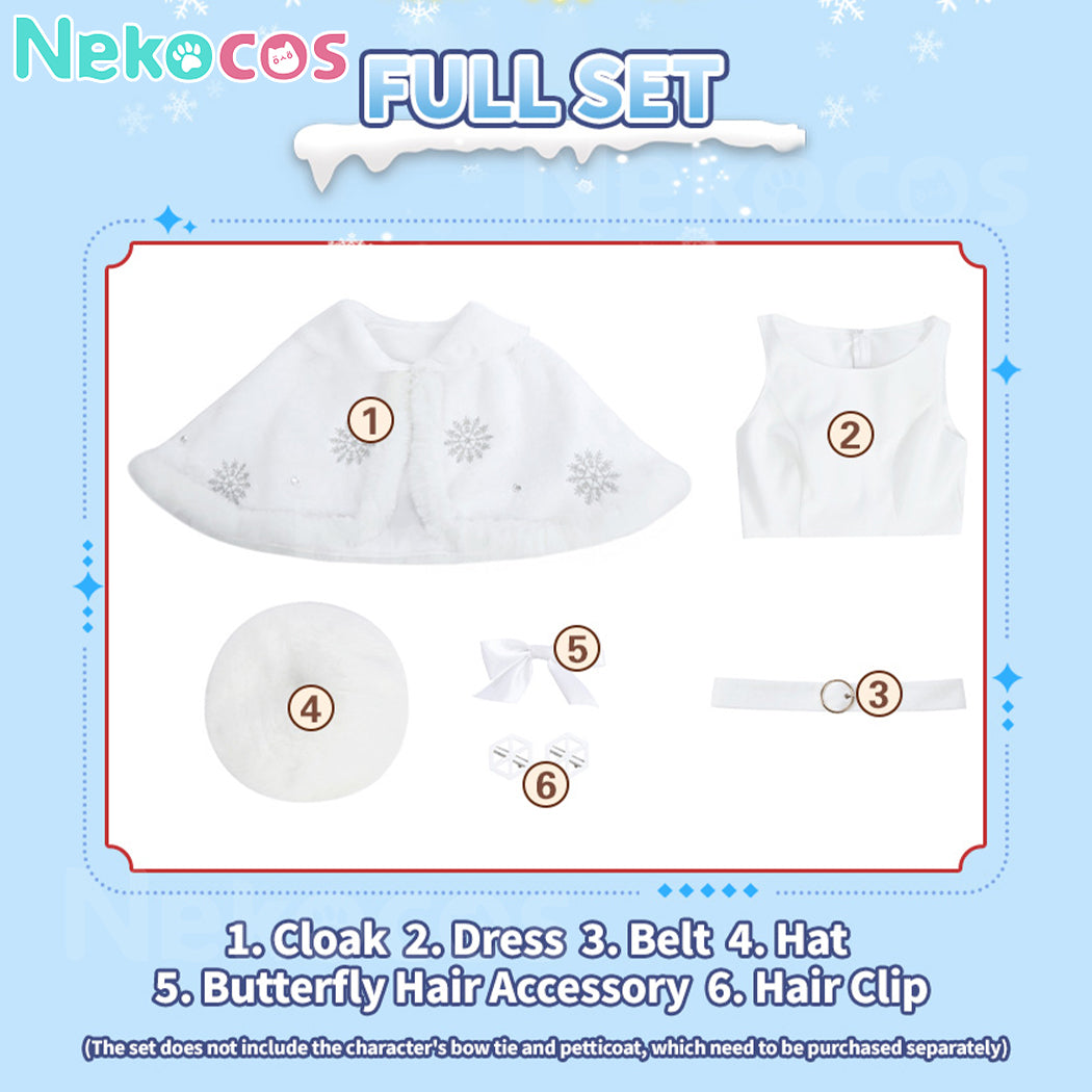 【Nekocos】Anime LoveLive! Aqours Choir Style Christmas Winter Furry Mid Length Dress Cosplay Costume | Custom-Tailor