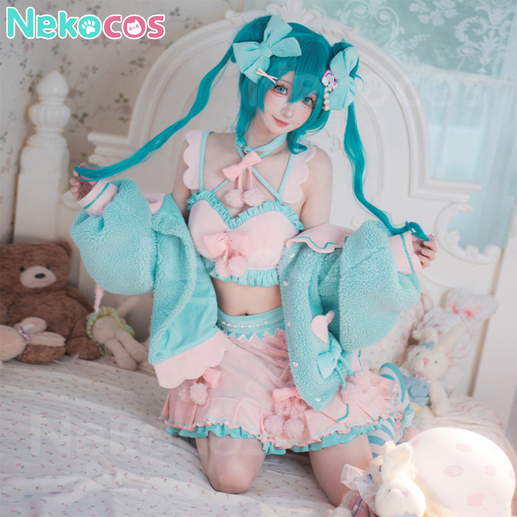 【Nekocos】Vocaloid Hatsune Miku Cosplay Miku Cosplay Costume Premium Edition | Custom-Tailor