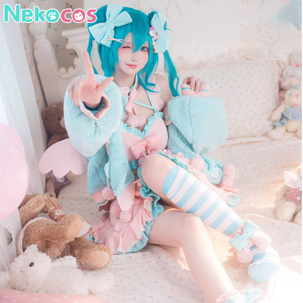 【Nekocos】Vocaloid Hatsune Miku Cosplay Miku Cosplay Costume Premium Edition | Custom-Tailor