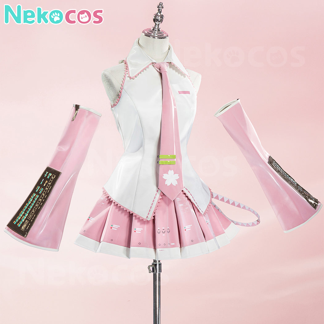 【Nekocos】Vocaloid Hatsune Miku Cosplay Hatsune Cherry Blossoms Cosplay Costume Premium Edition | In Stock