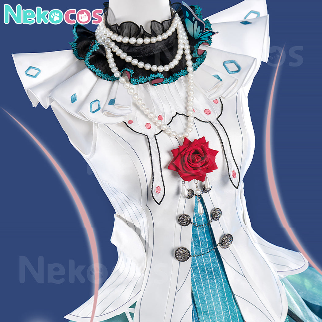 【Nekocos】Vocaloid Hatsune Miku Cosplay Phoenix Tail Butterfly Cosplay Costume Premium Edition | Custom-Tailor