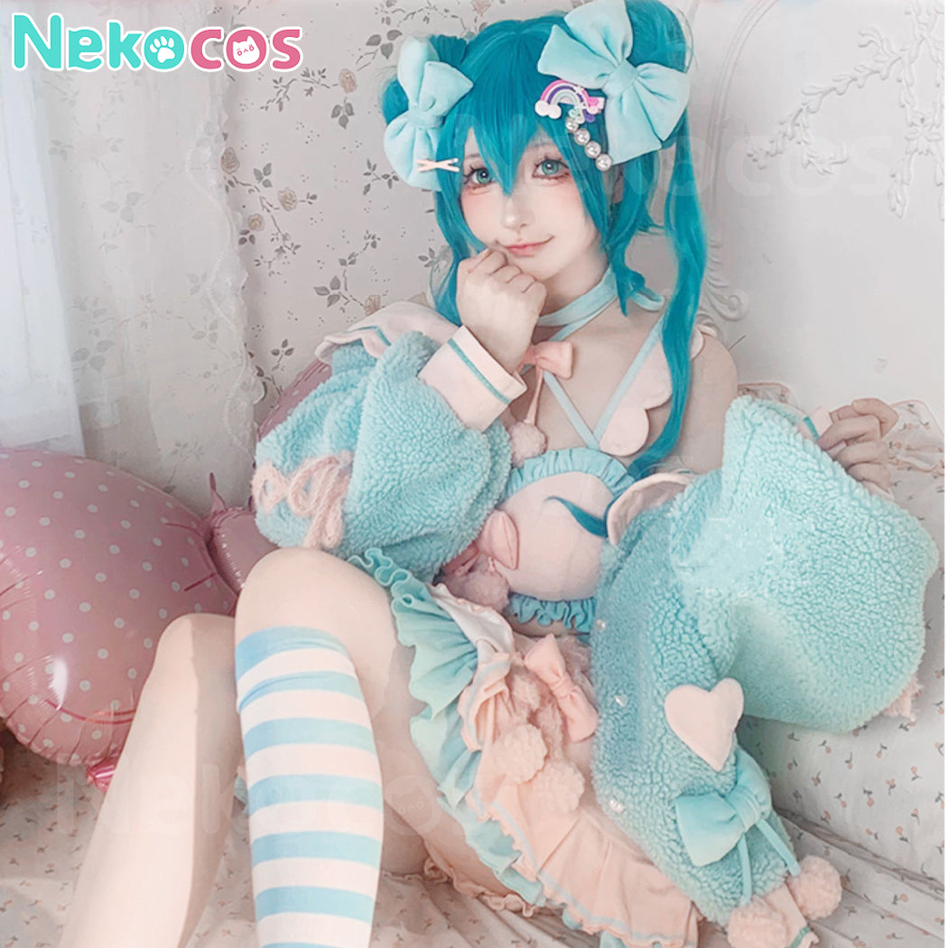【Nekocos】Vocaloid Hatsune Miku Cosplay Miku Cosplay Costume Premium Edition | Custom-Tailor