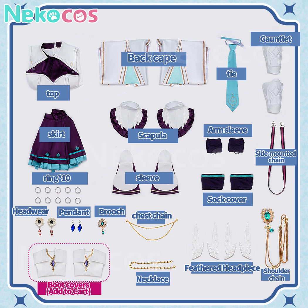 【Nekocos】Vocaloid Hatsune Miku Cosplay Hatsune Miku Knight Fantasy Cosplay Costume Premium Edition | Custom-Tailor