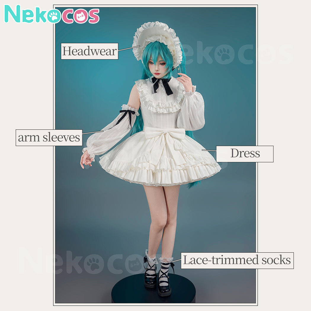 【Nekocos】Vocaloid Hatsune Miku Cosplay Hatsune Vintage Doll Cosplay Costume | In Stock