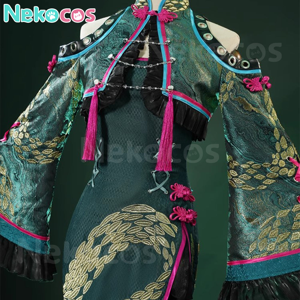 【Nekocos】Vocaloid Hatsune Miku Cosplay Chinese cheongsam Cosplay Costume Premium Edition | Pre-Sale