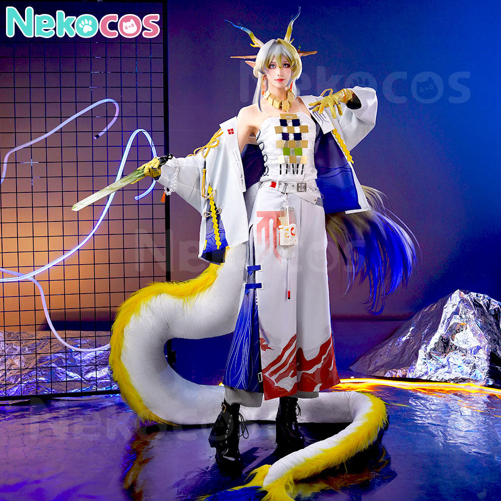 【Nekocos】Game Arknights Cosplay Shu Cosplay Costume Premium Edition | In Stock