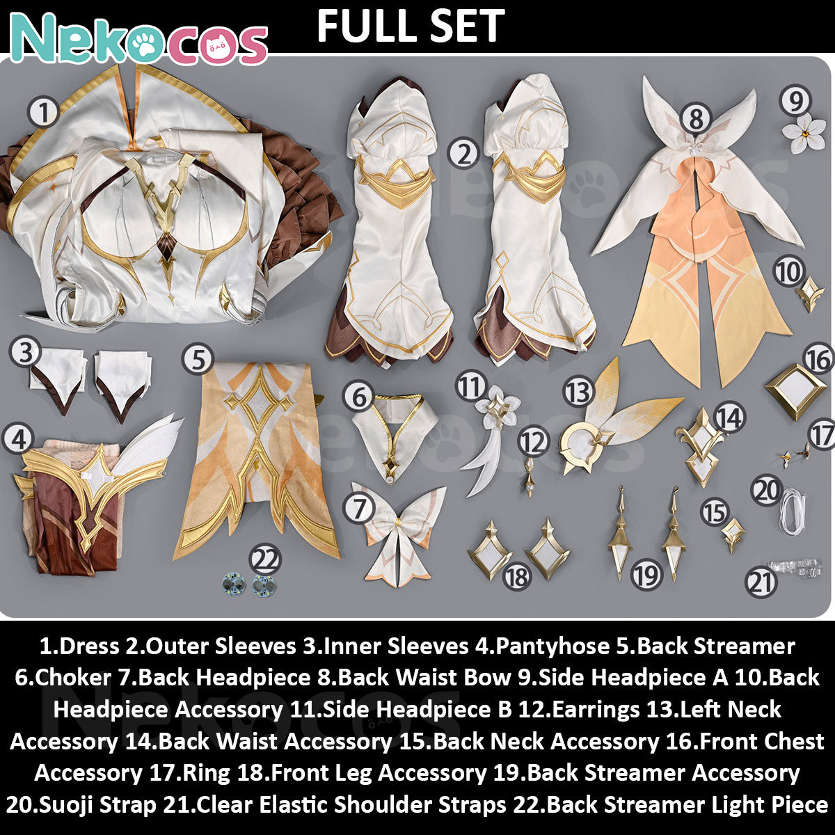 Genshin Impact Lumine Cosplay Costume - Premium Custom EditionCostume,Game,Genshin Impact