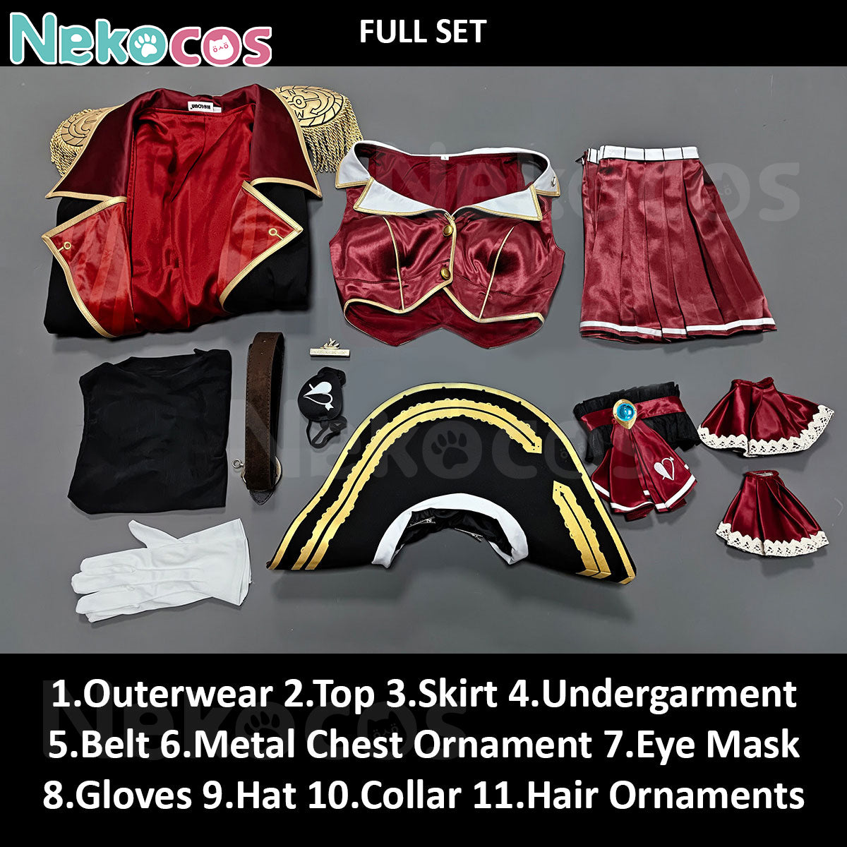 Houshou Marine Cosplay Costume - Premium Custom EditionCostume,Vocaloid