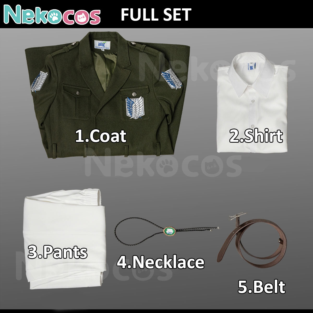 Survey Corps Trench Coat Cosplay Costume