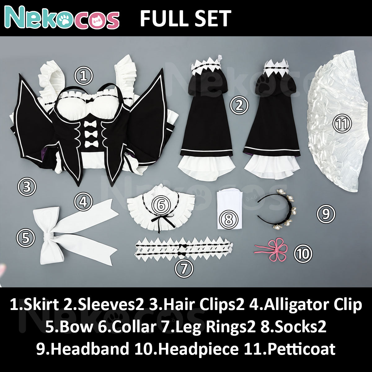 Rem Ram Anime Maid Cosplay Costume