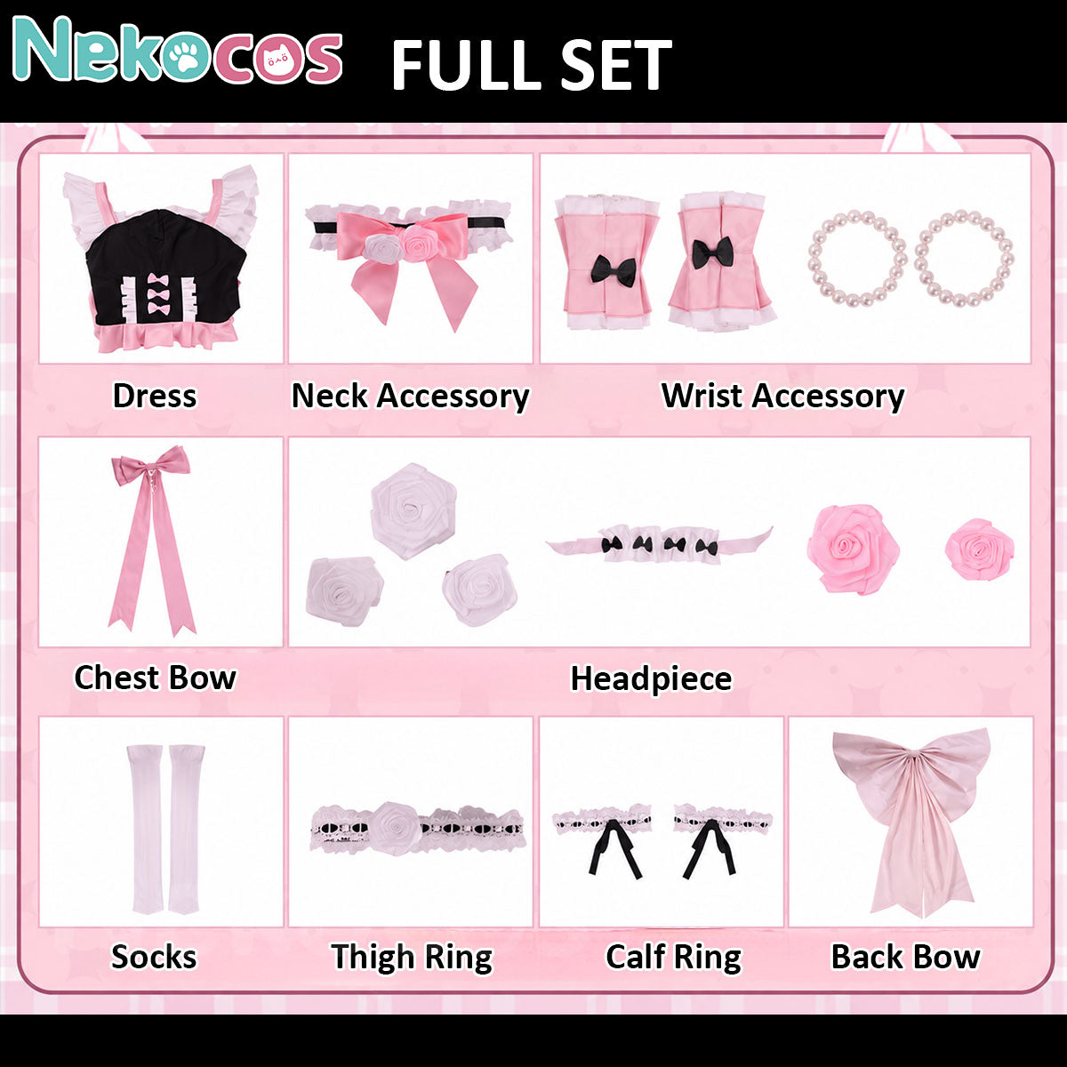 Madoka Kaname Anime Cosplay Costume