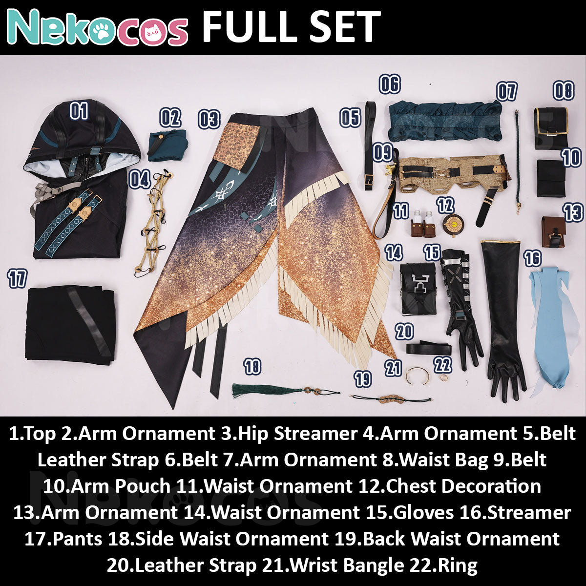 【Nekocos】Game Wuthering Waves Cosplay Jingran Cosplay Costume