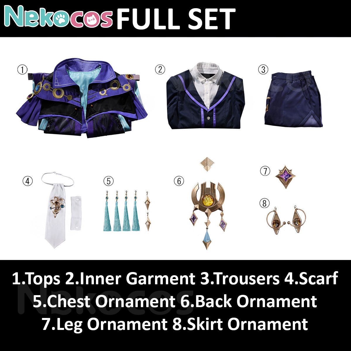 Genshin Impact Cosplay Costume Custom-Tailored by NekocosCostume,Game,Genshin Impact