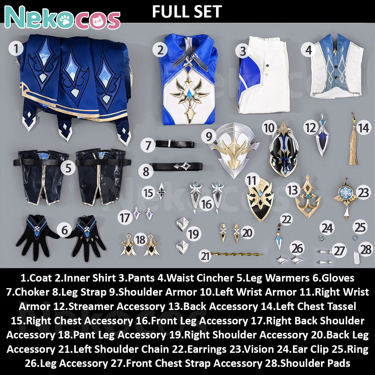 Genshin Impact Lohen Cosplay Costume - Custom-Tailored DesignCostume,Game,Genshin Impact