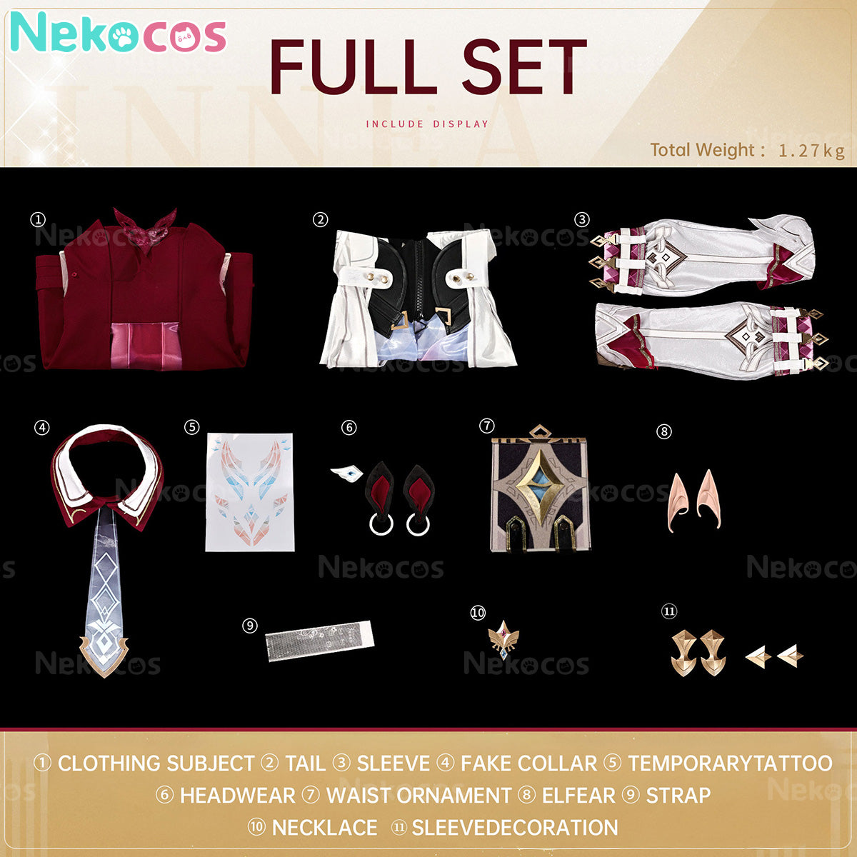 Genshin Impact Linnea Cosplay Costume - Custom TailoredCostume,Game,Genshin Impact