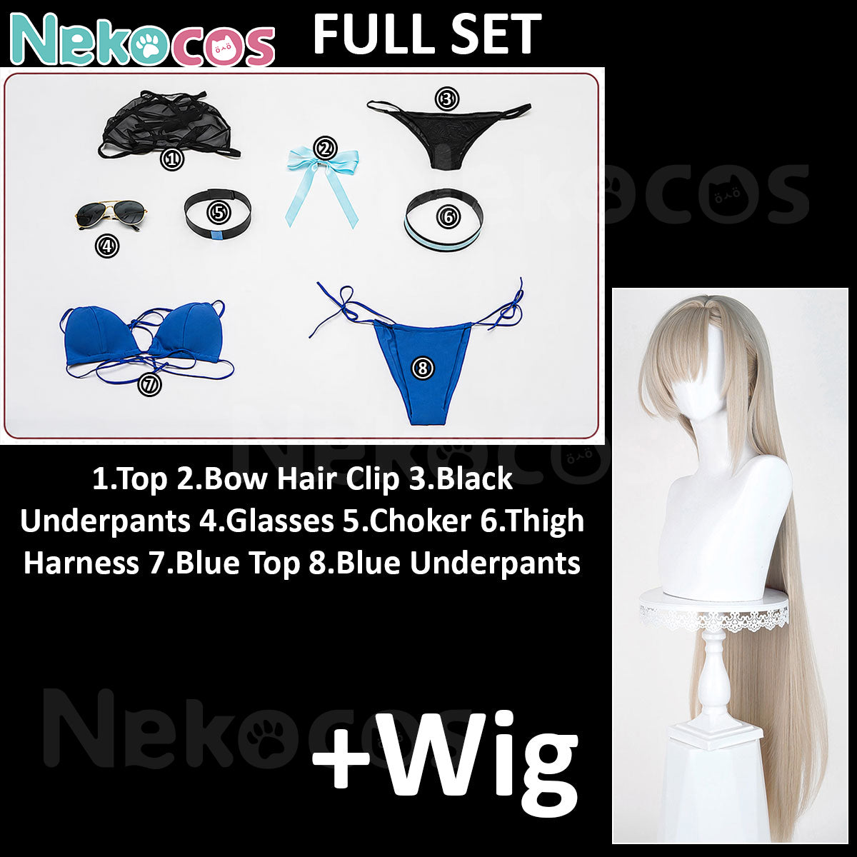 Asuna Ichinose Swimsuit Cosplay Costume