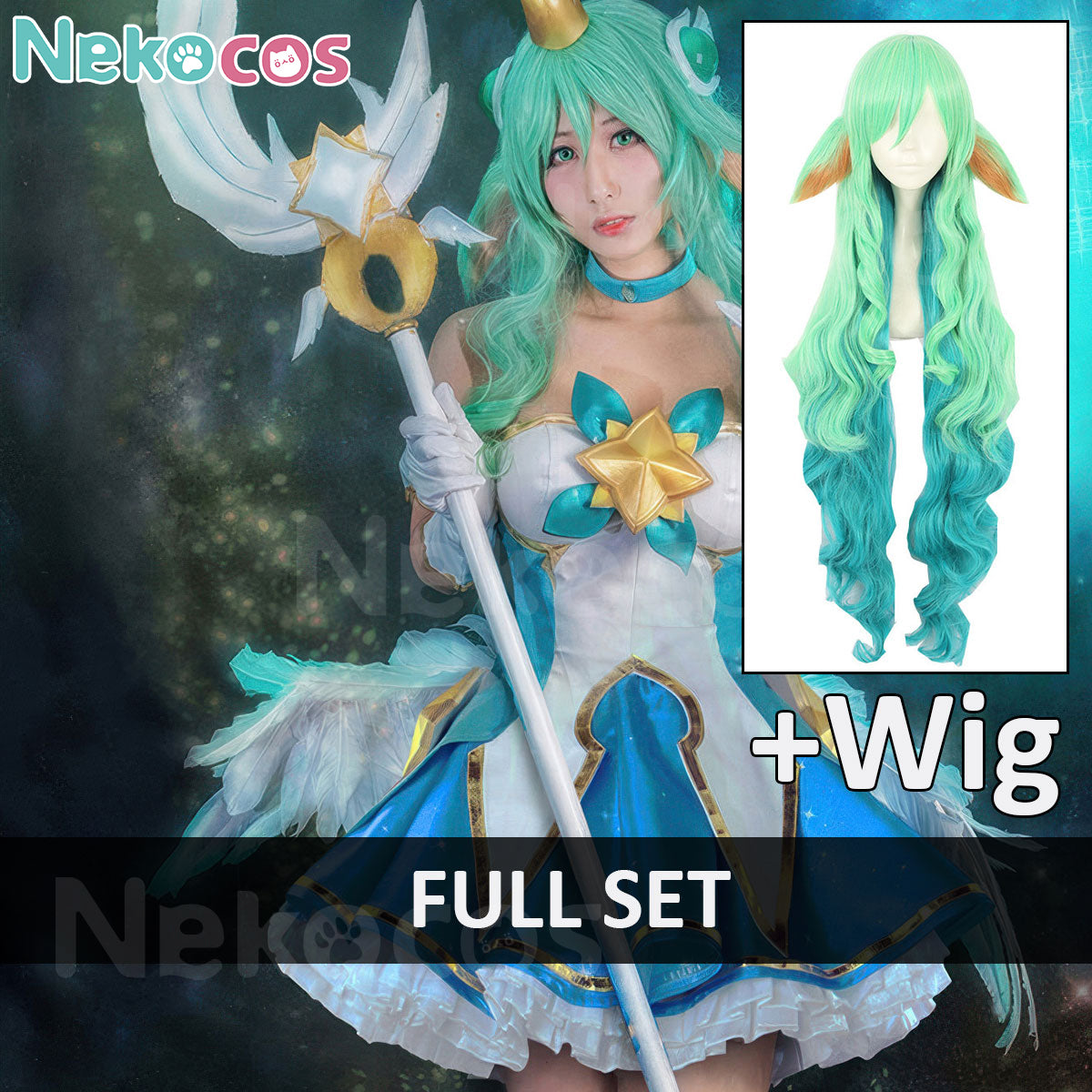 Soraka Cosplay Costume Custom-Tailored - Unleash Your Inner StarchildCostume,Game,League of Legends