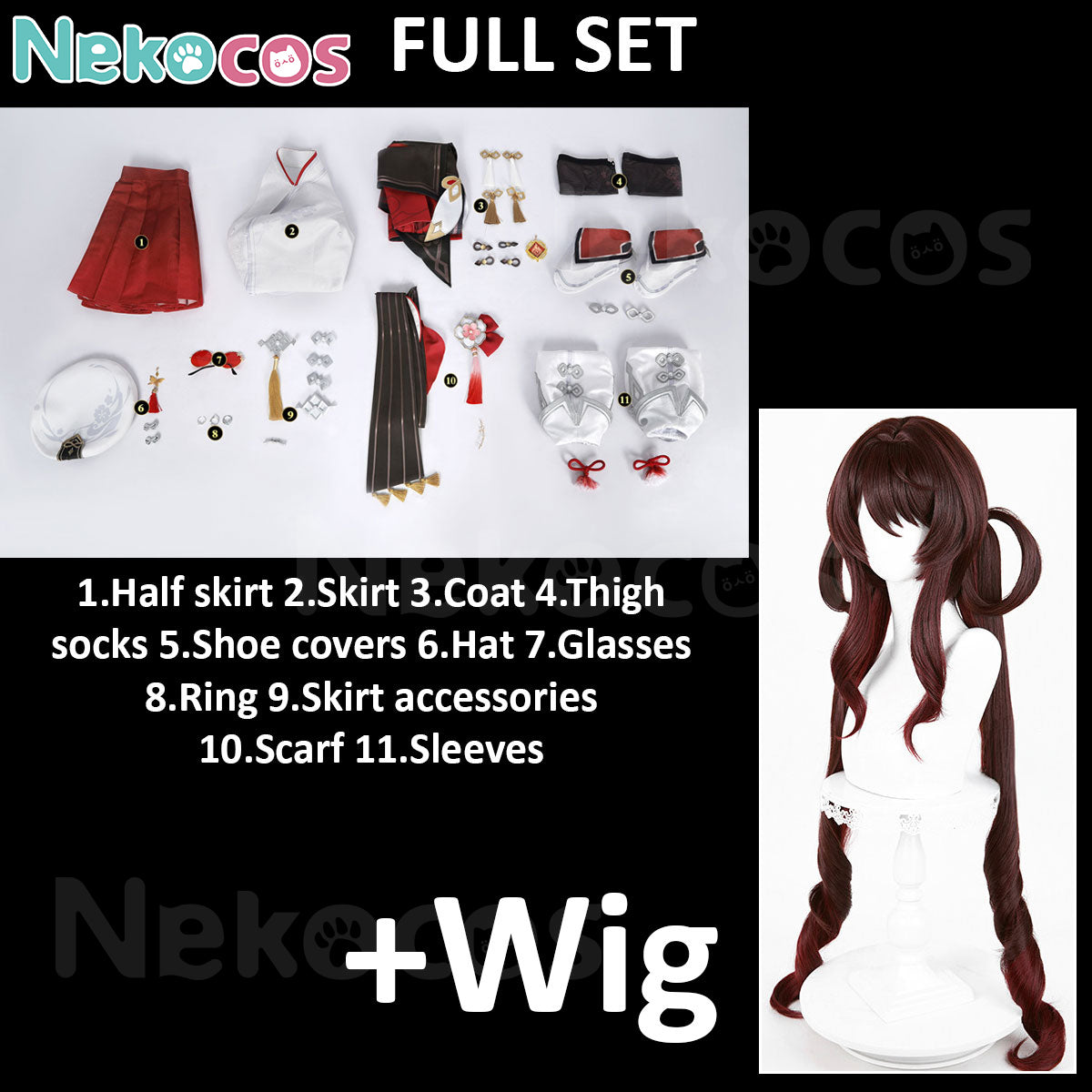 Genshin Impact Hu Tao Cosplay Costume - Premium EditionCostume,Game,Genshin Impact