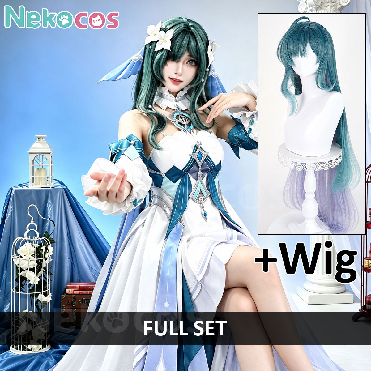Genshin Impact Vodyanitsa Cosplay Costume - Custom TailoredCostume,Game,Genshin Impact