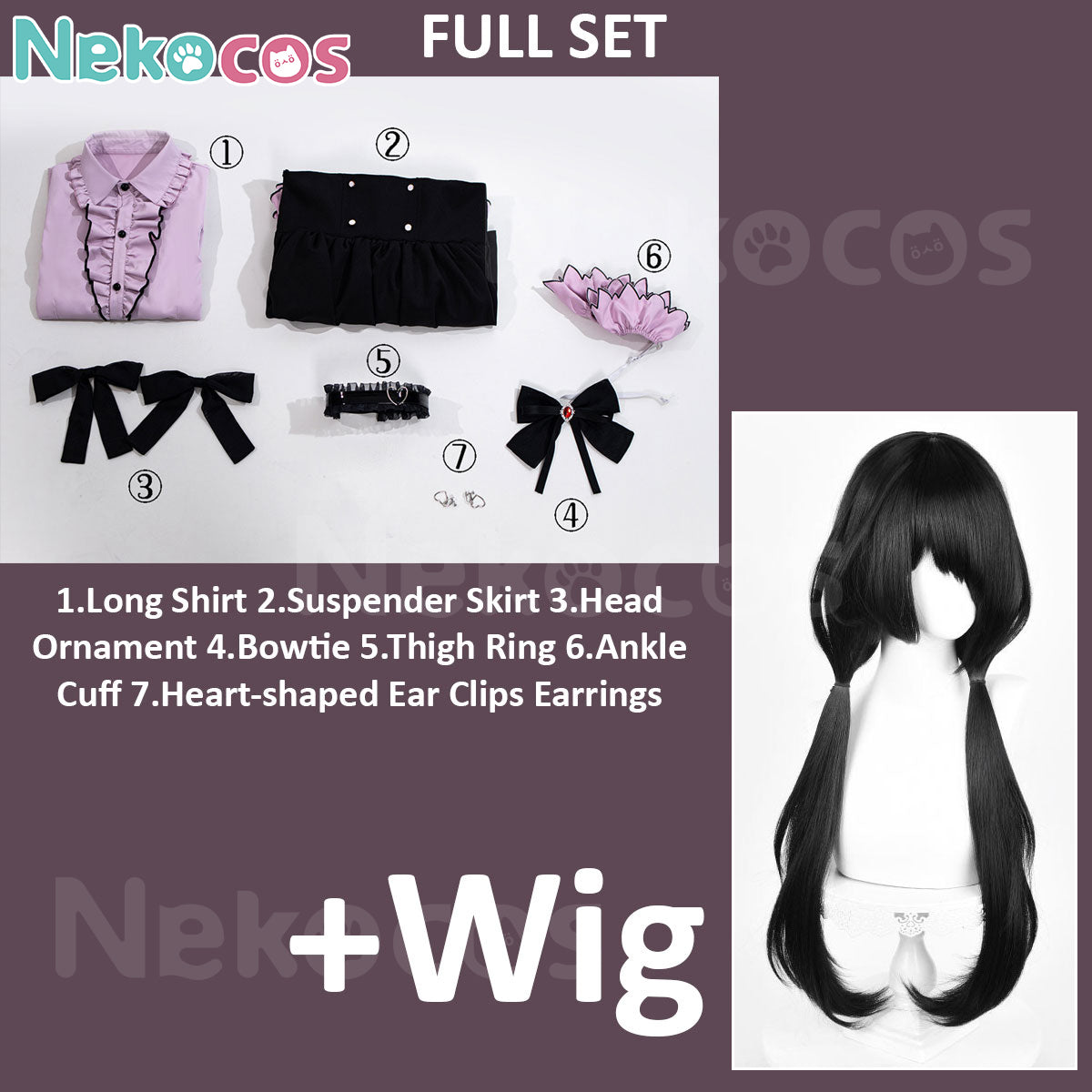 Kurumi Tokisaki Cosplay Costume - Anime Detective OutfitAnime,Costume,Date A Live