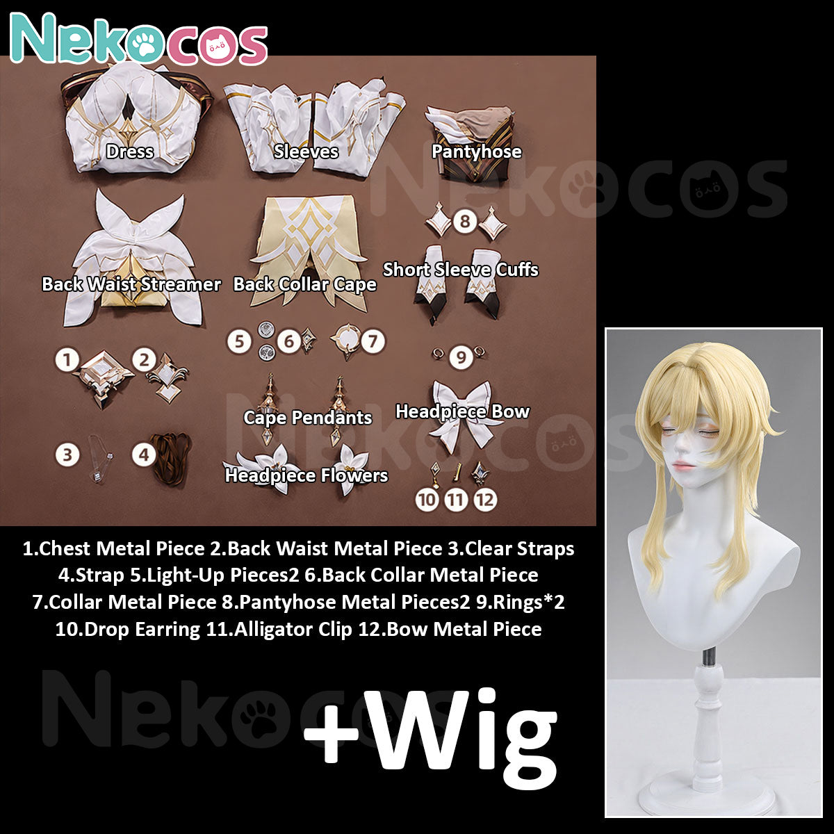 Genshin Impact Lumine Cosplay Costume - Premium EditionCostume,Game,Genshin Impact